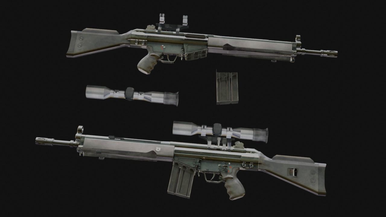 Fps Weapon Pack Low-poly 3D model_12