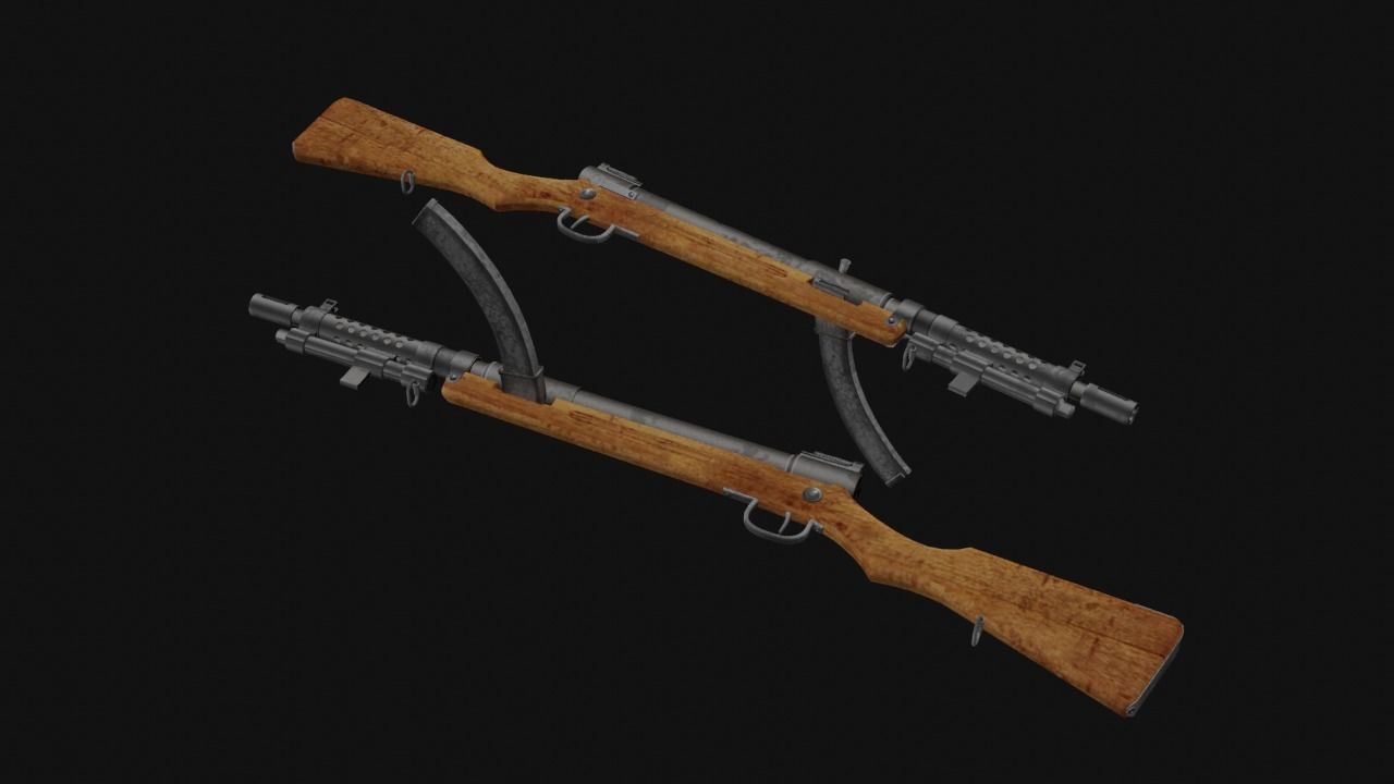 Fps Weapon Pack Low-poly 3D model_7