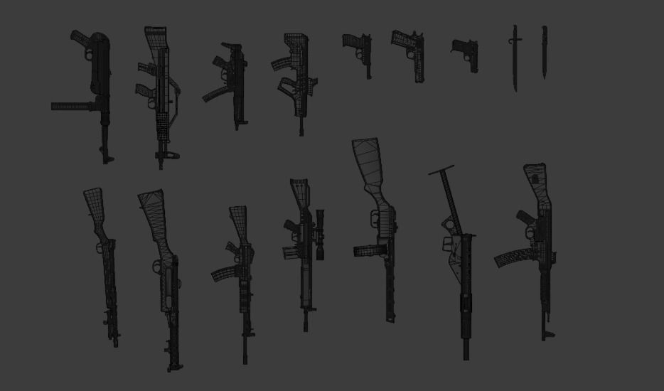 Fps Weapon Pack Low-poly 3D model_30