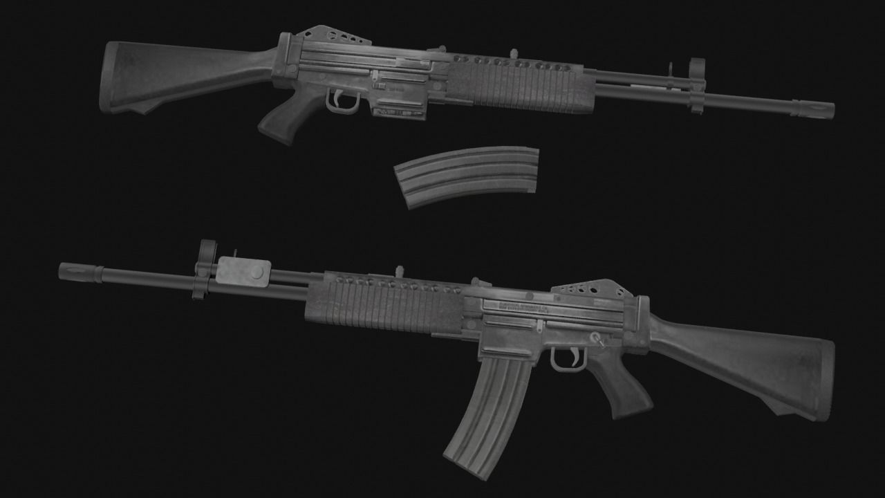 Fps Weapon Pack Low-poly 3D model_13