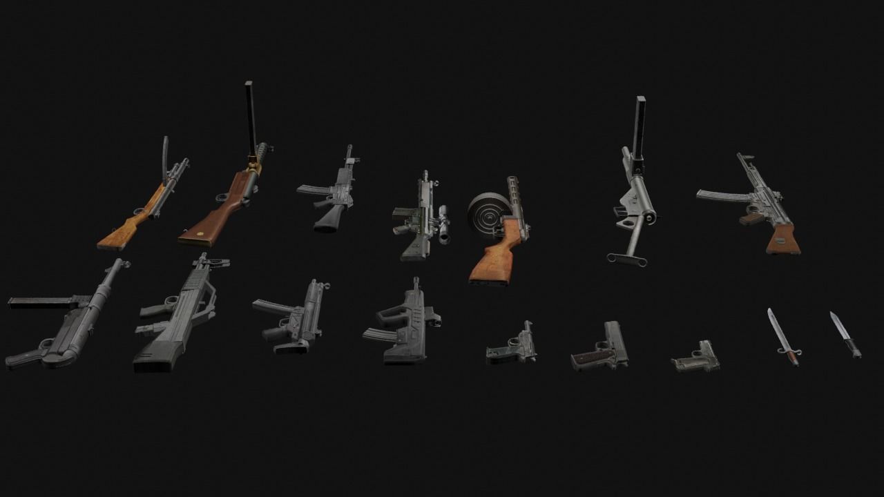 Fps Weapon Pack Low-poly 3D model_27