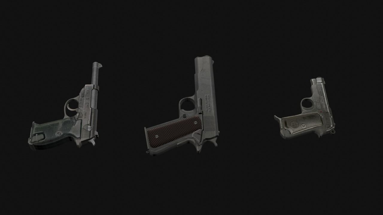Fps Weapon Pack Low-poly 3D model_6