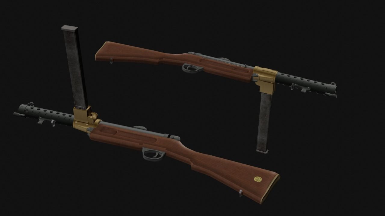 Fps Weapon Pack Low-poly 3D model_8