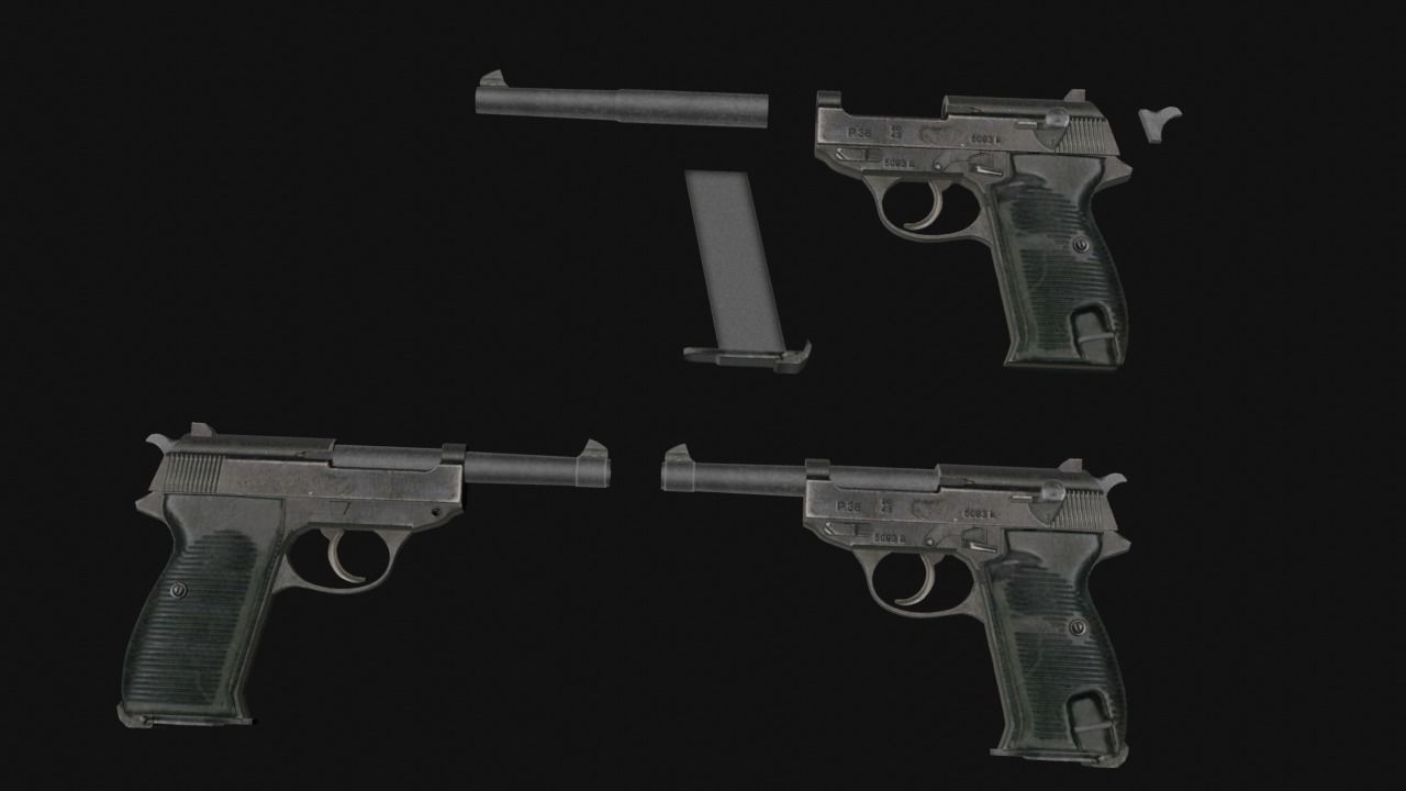 Fps Weapon Pack Low-poly 3D model_16