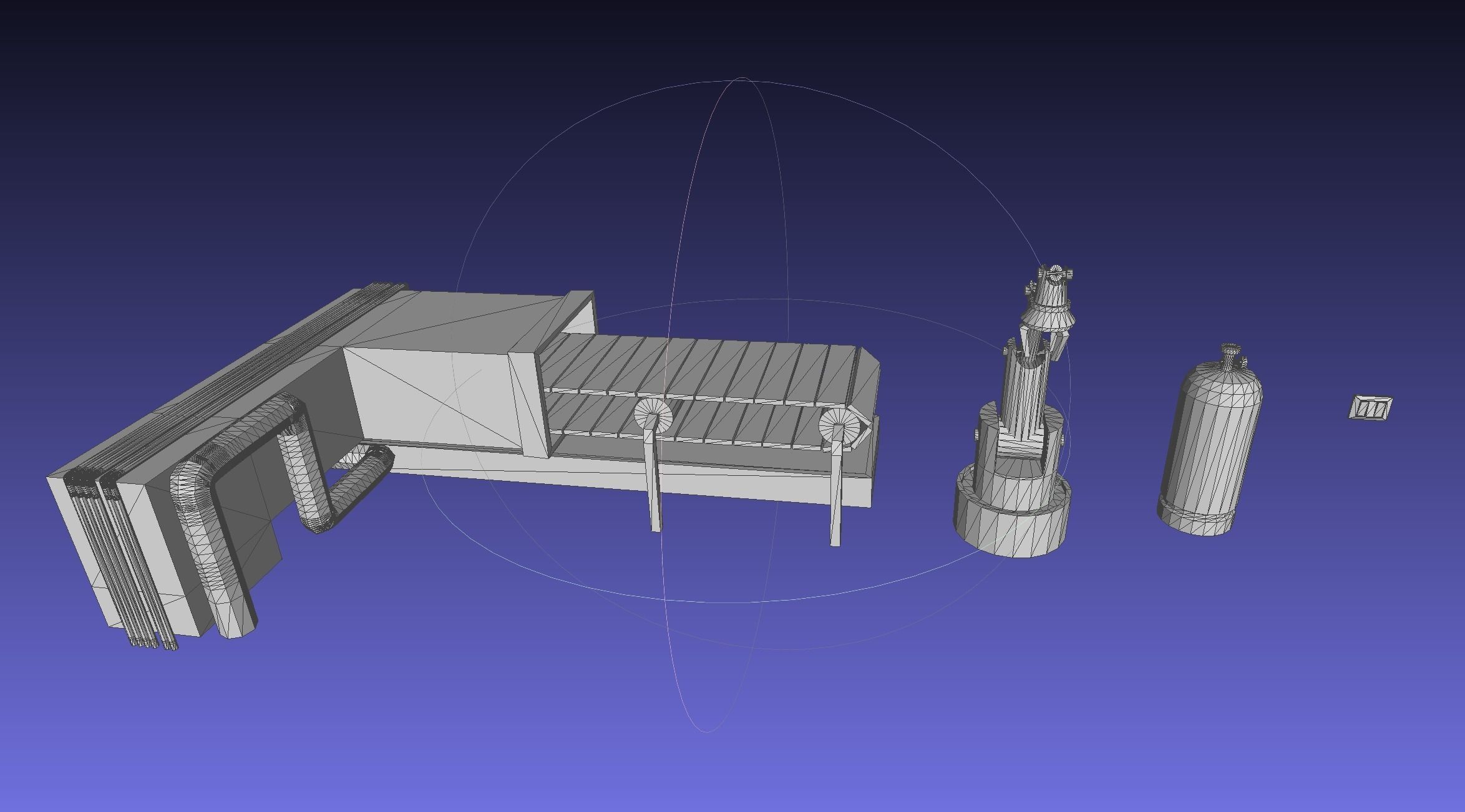 Low Poly Stylized Factory Low-poly 3D model_4