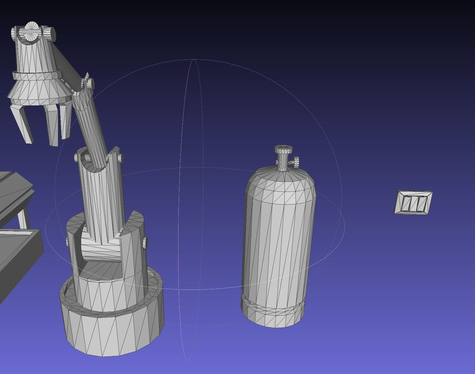 Low Poly Stylized Factory Low-poly 3D model_3