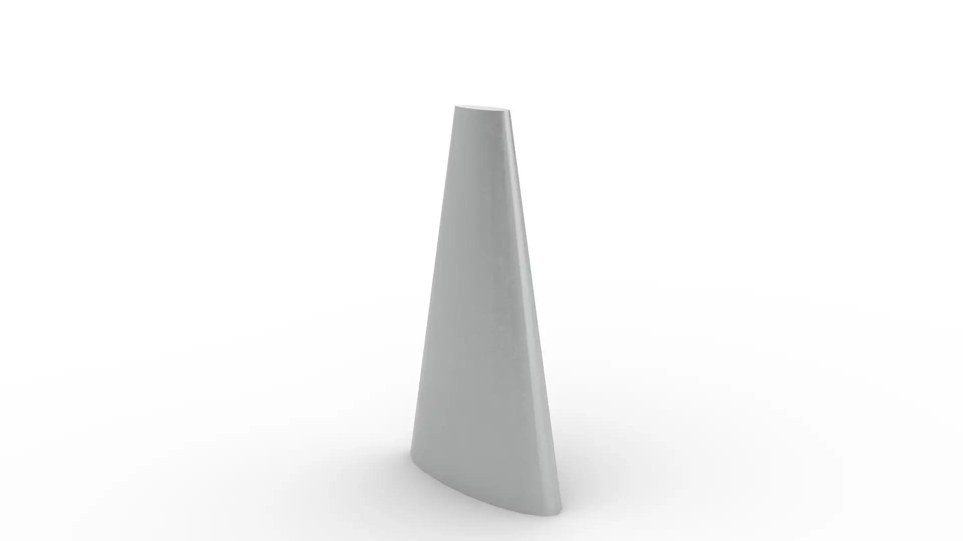 Aluminium Fin Shaped Bollard 3D model