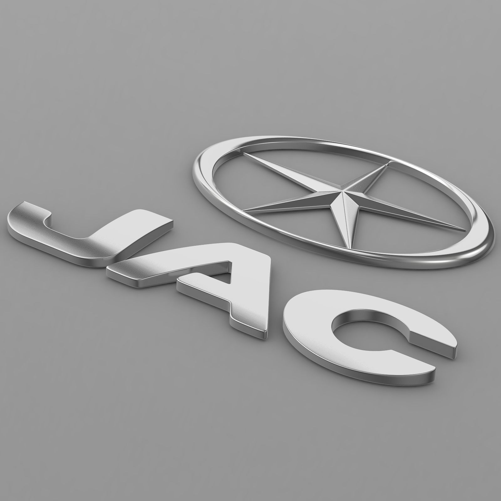 jac logo 3D model_4