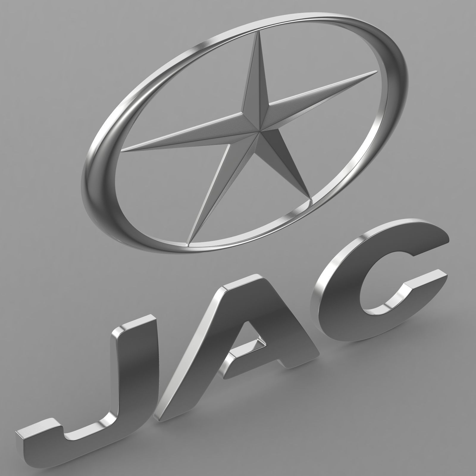 jac logo 3D model_3