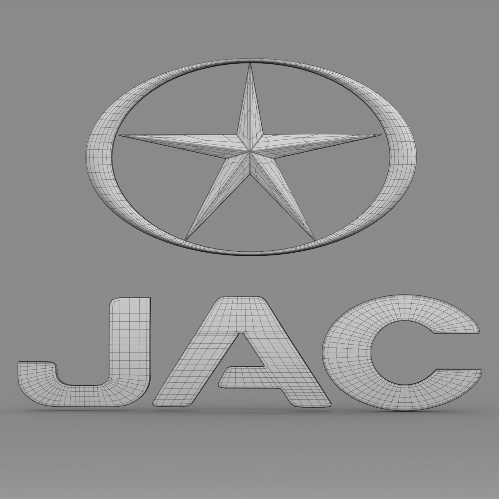 jac logo 3D model_6