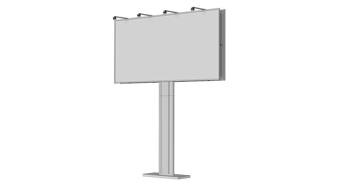 Billboards BLENDER 3D Model Cycles 3D model_4