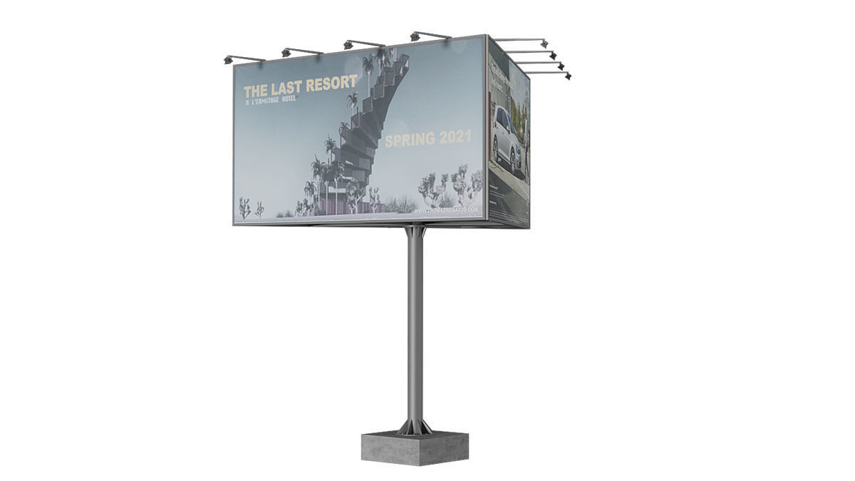Billboards BLENDER 3D Model Cycles 3D model_15