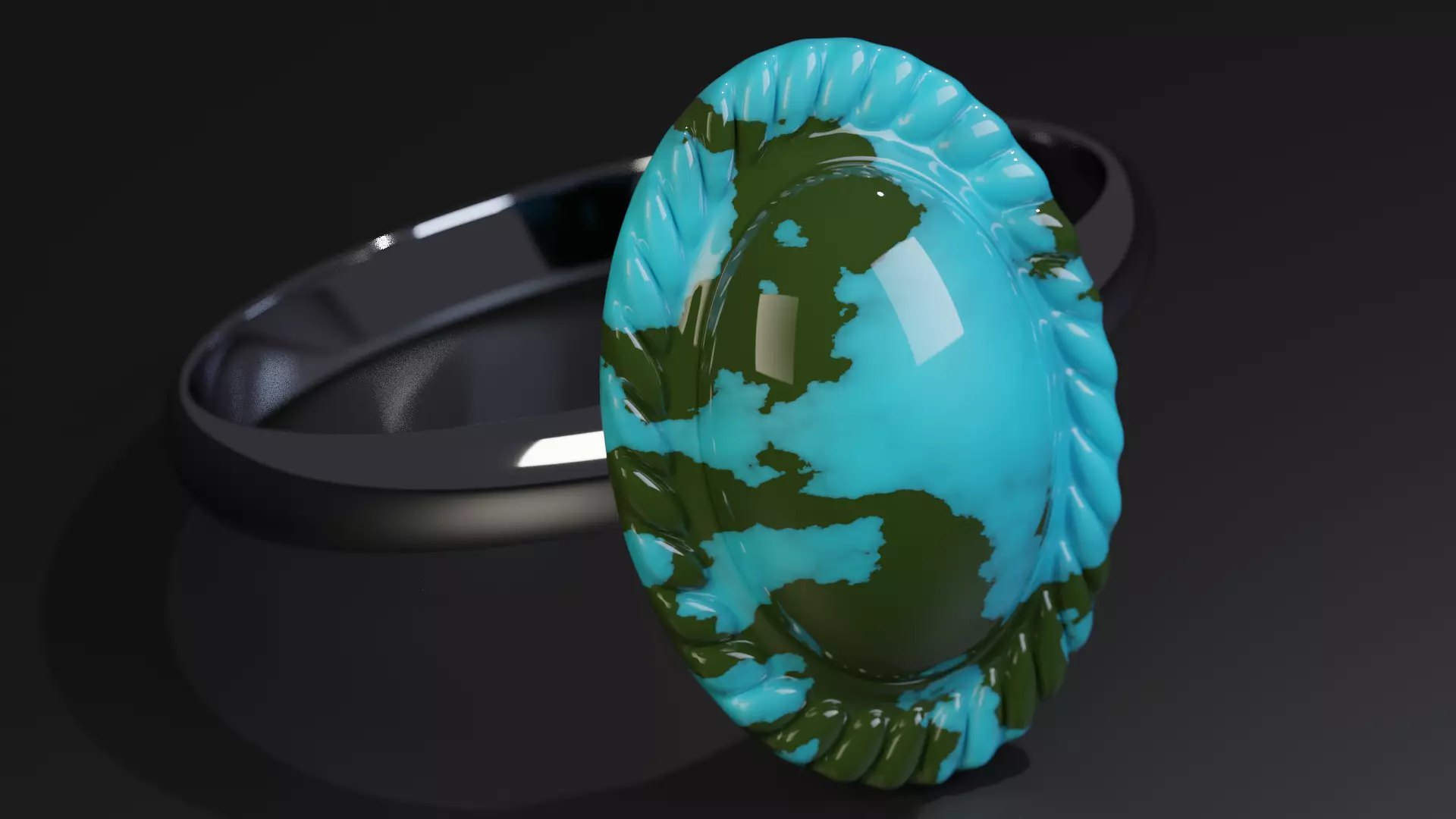 Photorealistic Ring Free low-poly 3D model_0