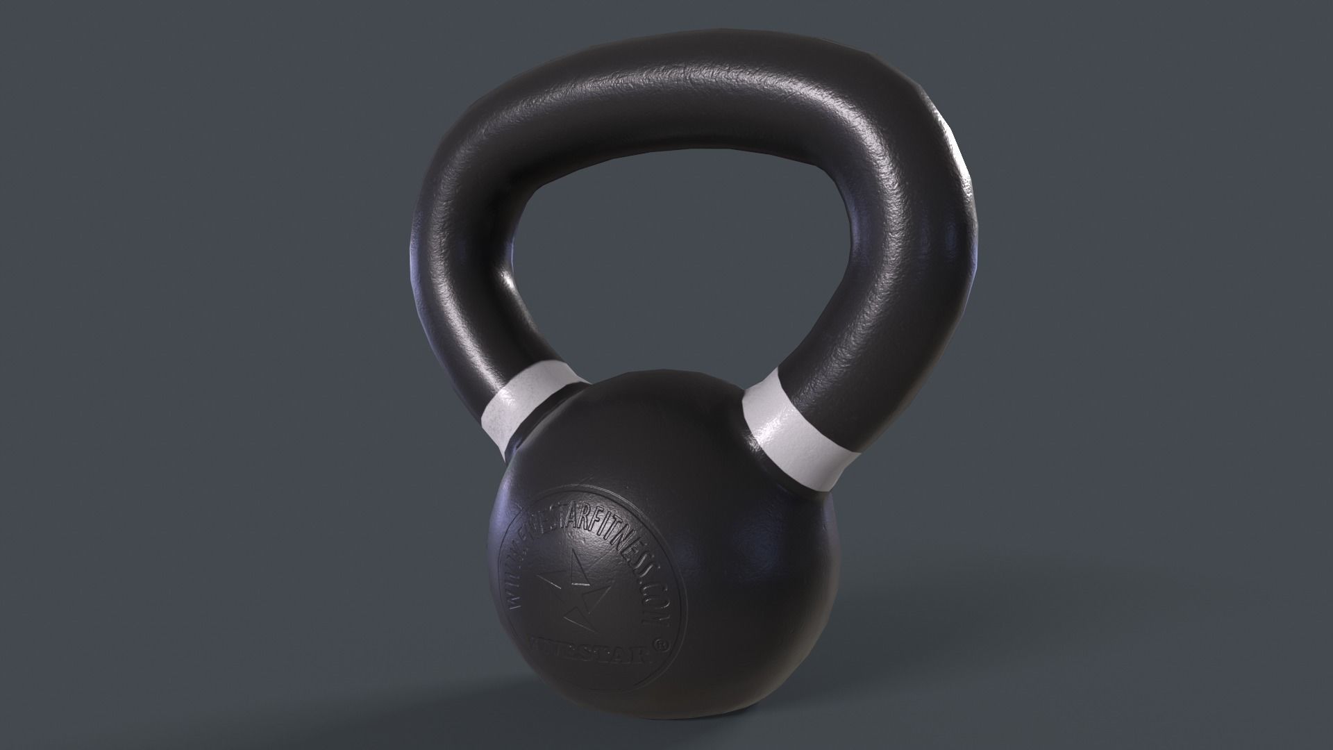 PBR 4-40KG Kettlebell - V2 Low-poly 3D model_11