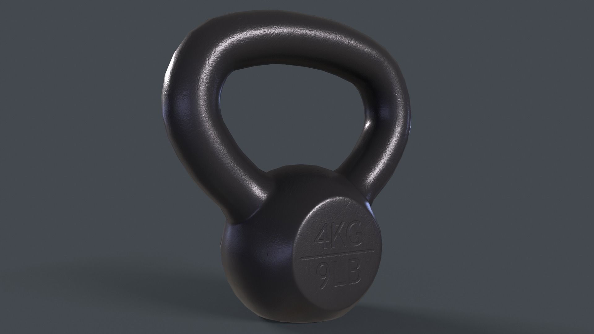 PBR 4-40KG Kettlebell - V2 Low-poly 3D model_6