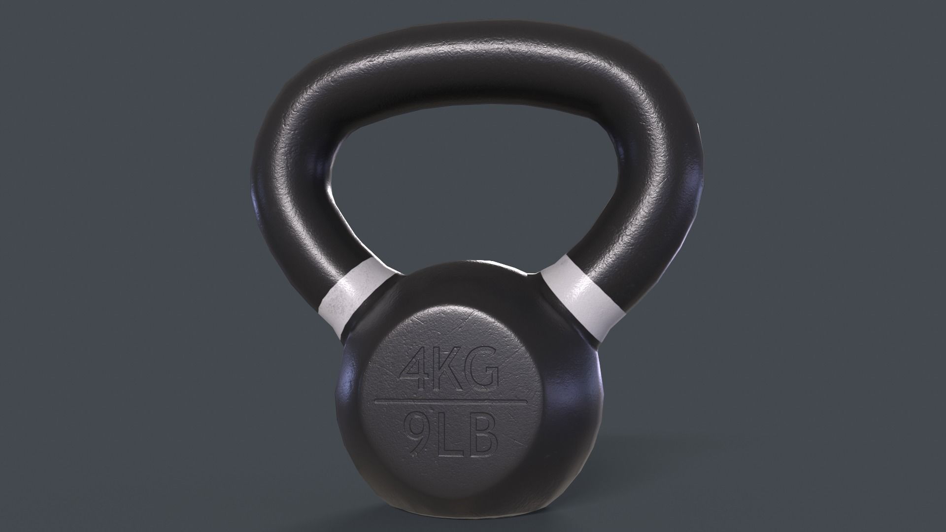 PBR 4-40KG Kettlebell - V2 Low-poly 3D model_9