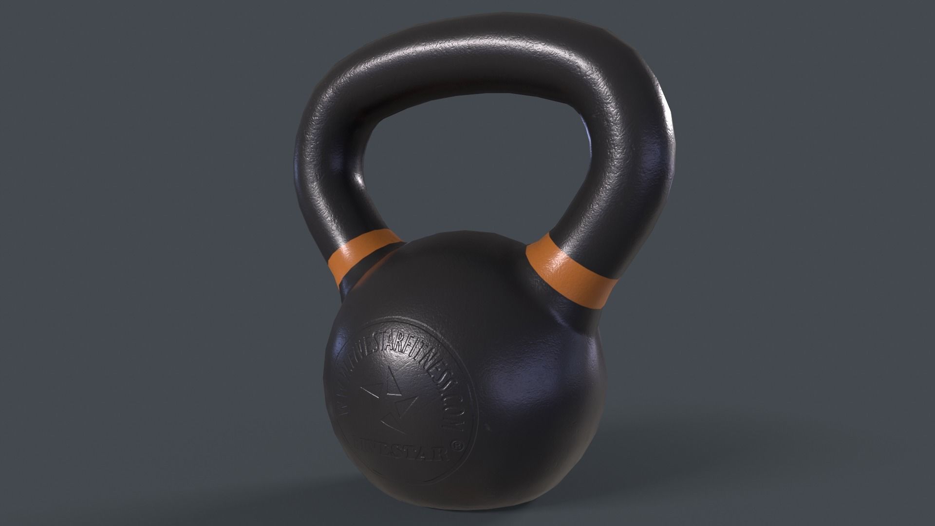 PBR 4-40KG Kettlebell - V2 Low-poly 3D model_19