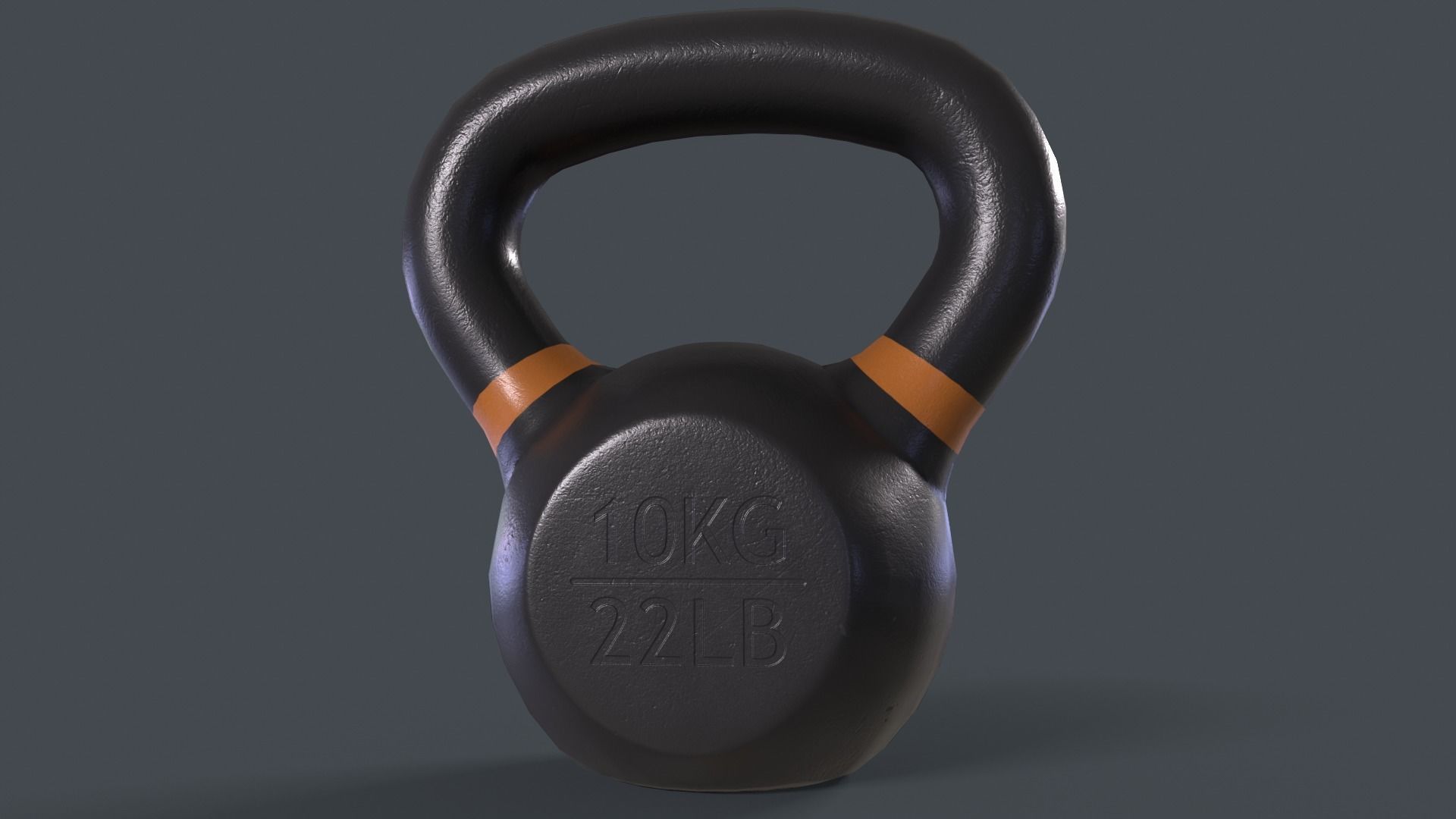 PBR 4-40KG Kettlebell - V2 Low-poly 3D model_17