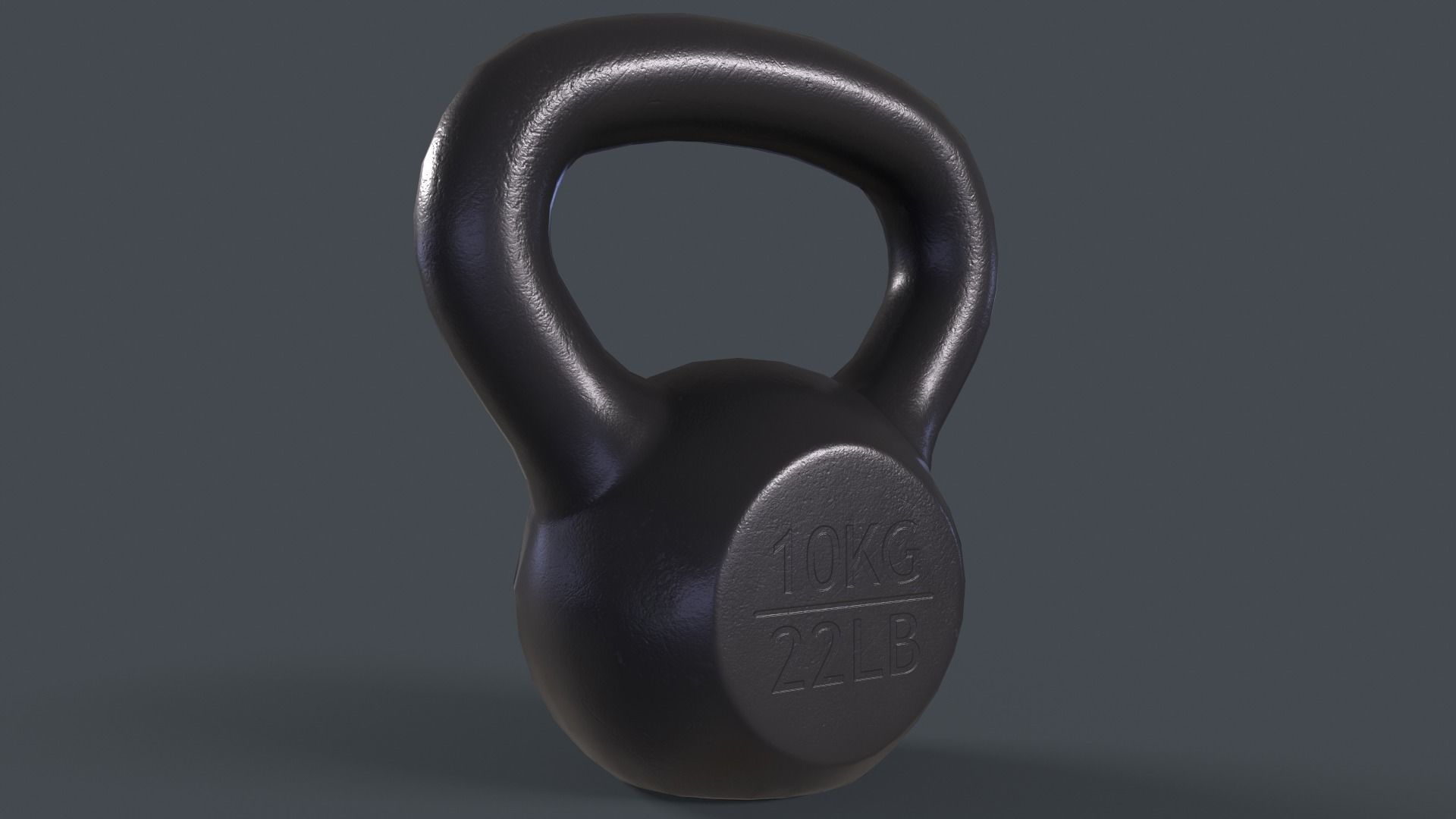 PBR 4-40KG Kettlebell - V2 Low-poly 3D model_14