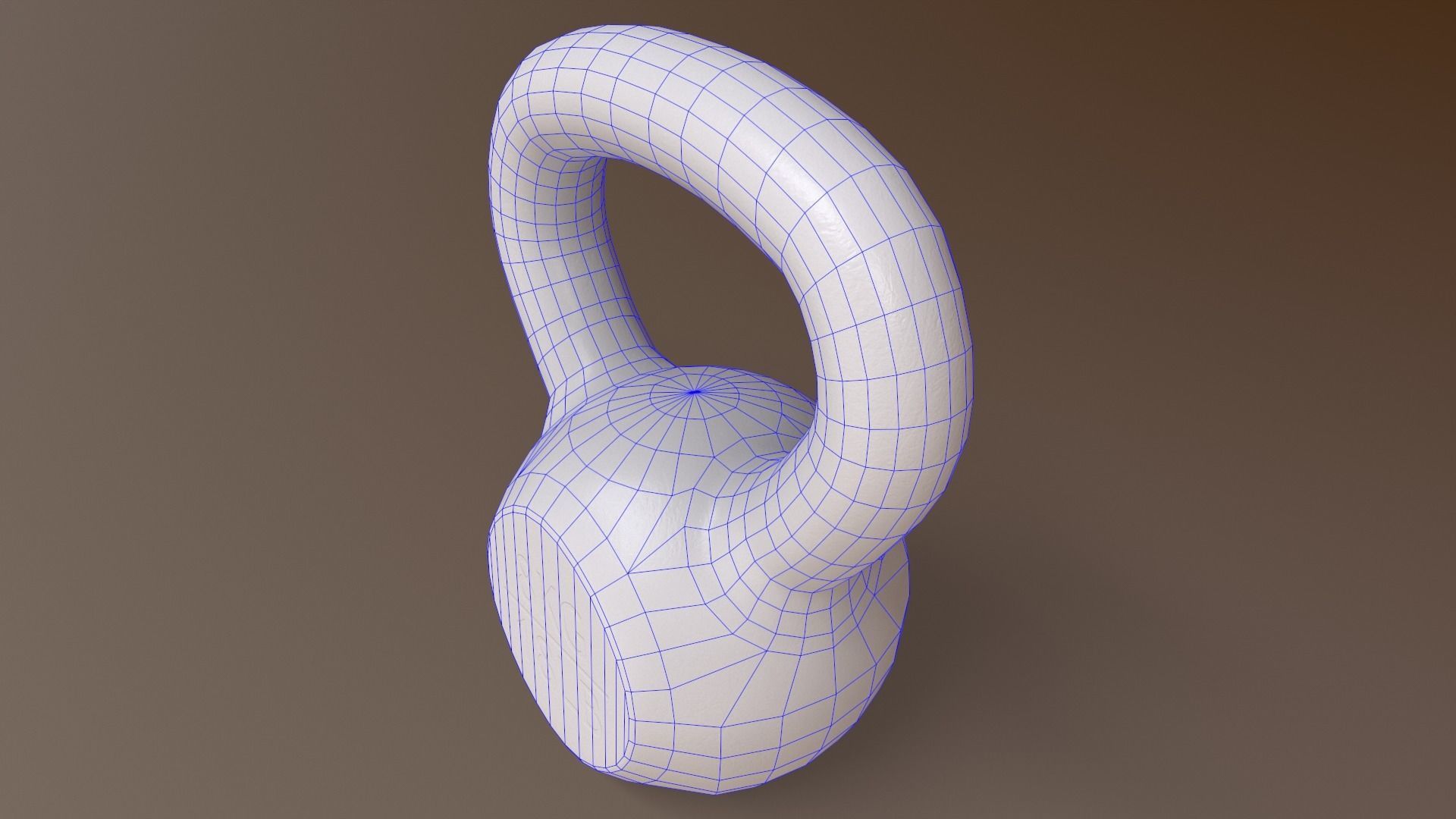 PBR 4-40KG Kettlebell - V2 Low-poly 3D model_25