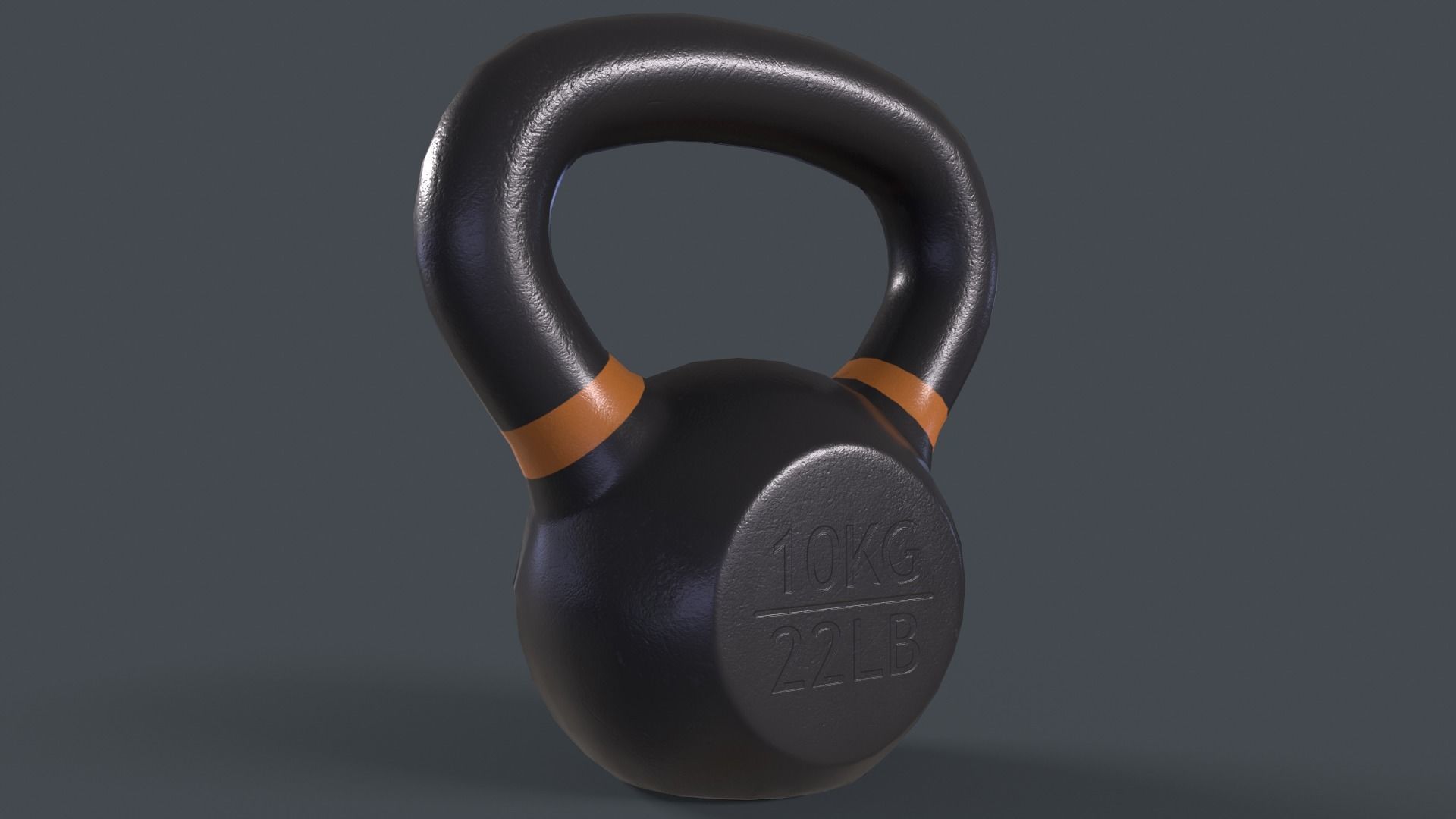 PBR 4-40KG Kettlebell - V2 Low-poly 3D model_15