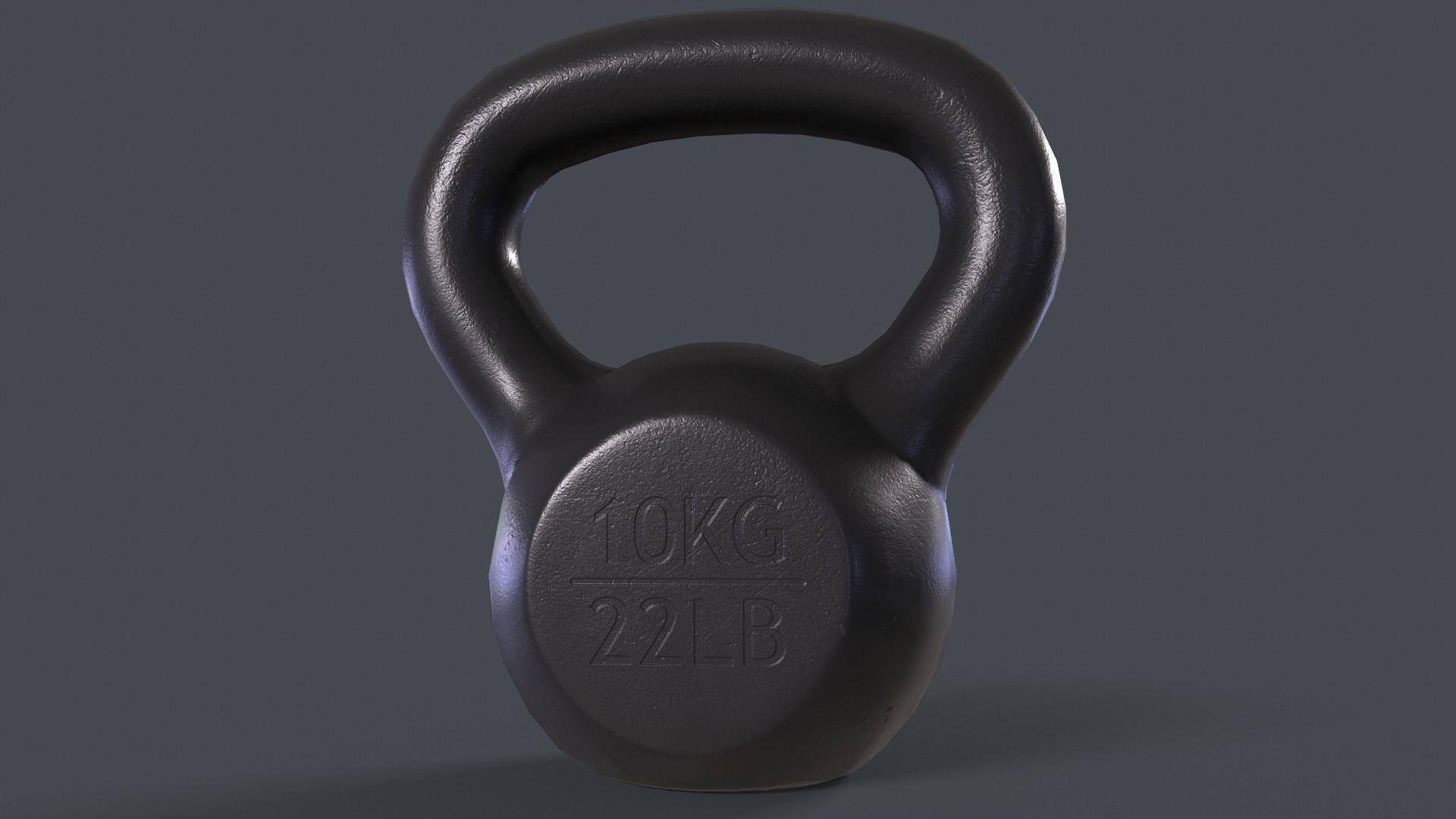 PBR 4-40KG Kettlebell - V2 Low-poly 3D model_16