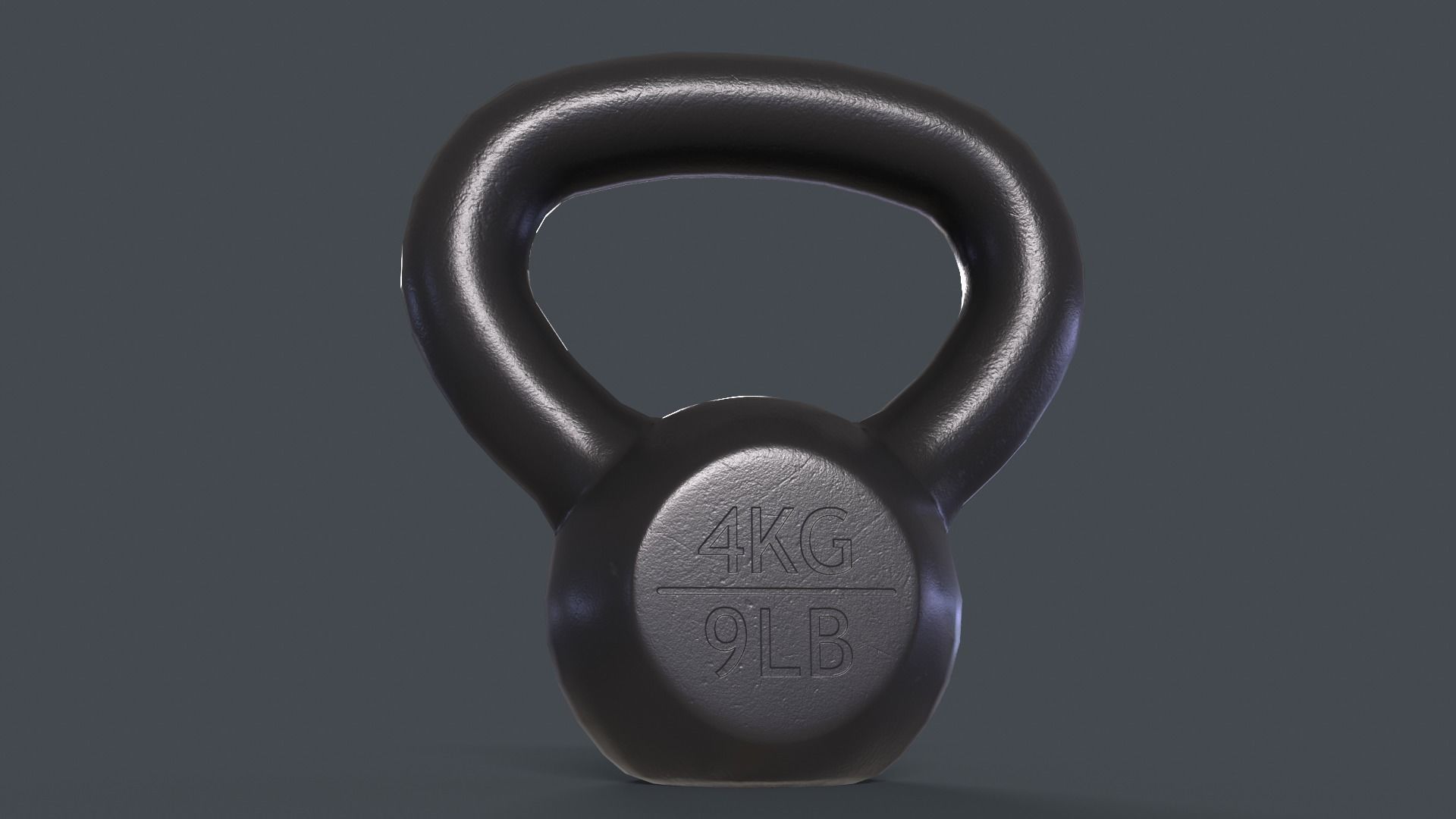 PBR 4-40KG Kettlebell - V2 Low-poly 3D model_12