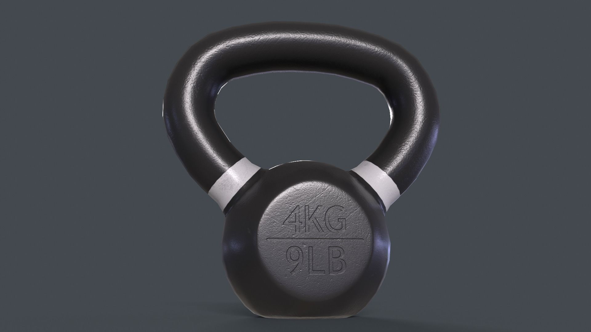 PBR 4-40KG Kettlebell - V2 Low-poly 3D model_13