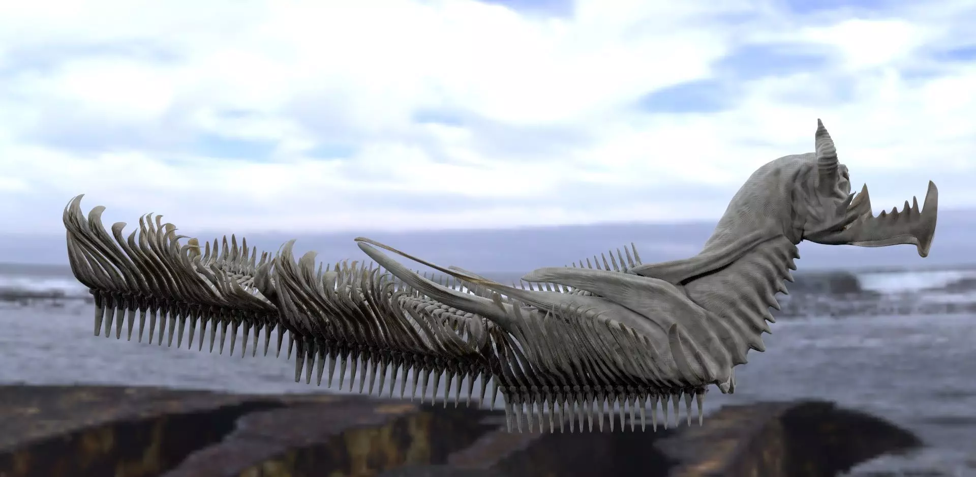 Scull Ship 3D model_0