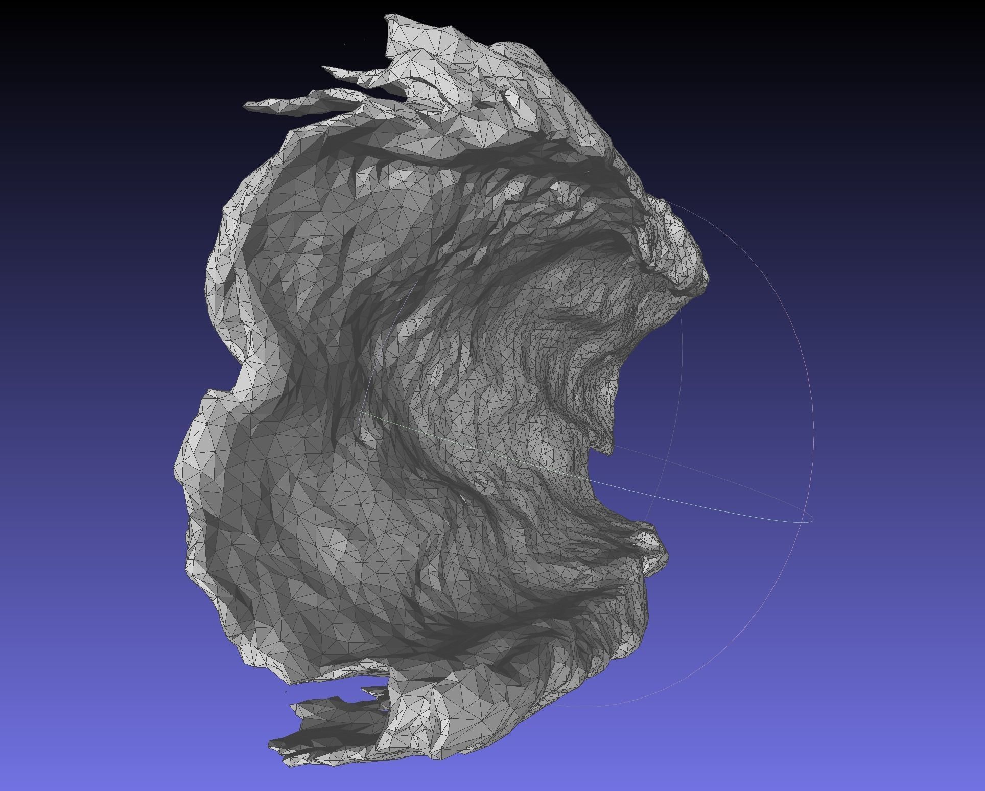 Photoscan Concave Bark 3D model_2