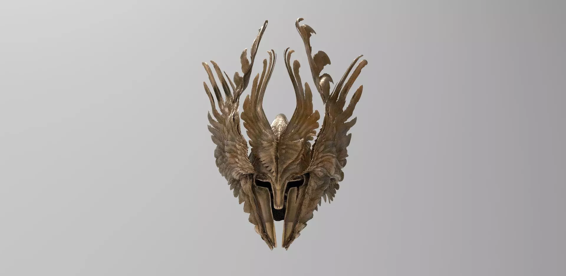 Angel Helmet scar 3D model_0