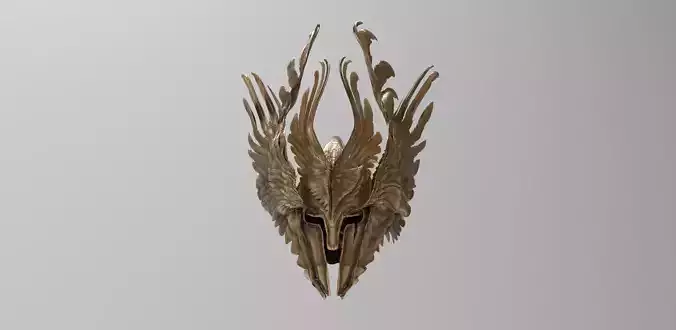 Angel Helmet scar 3D model