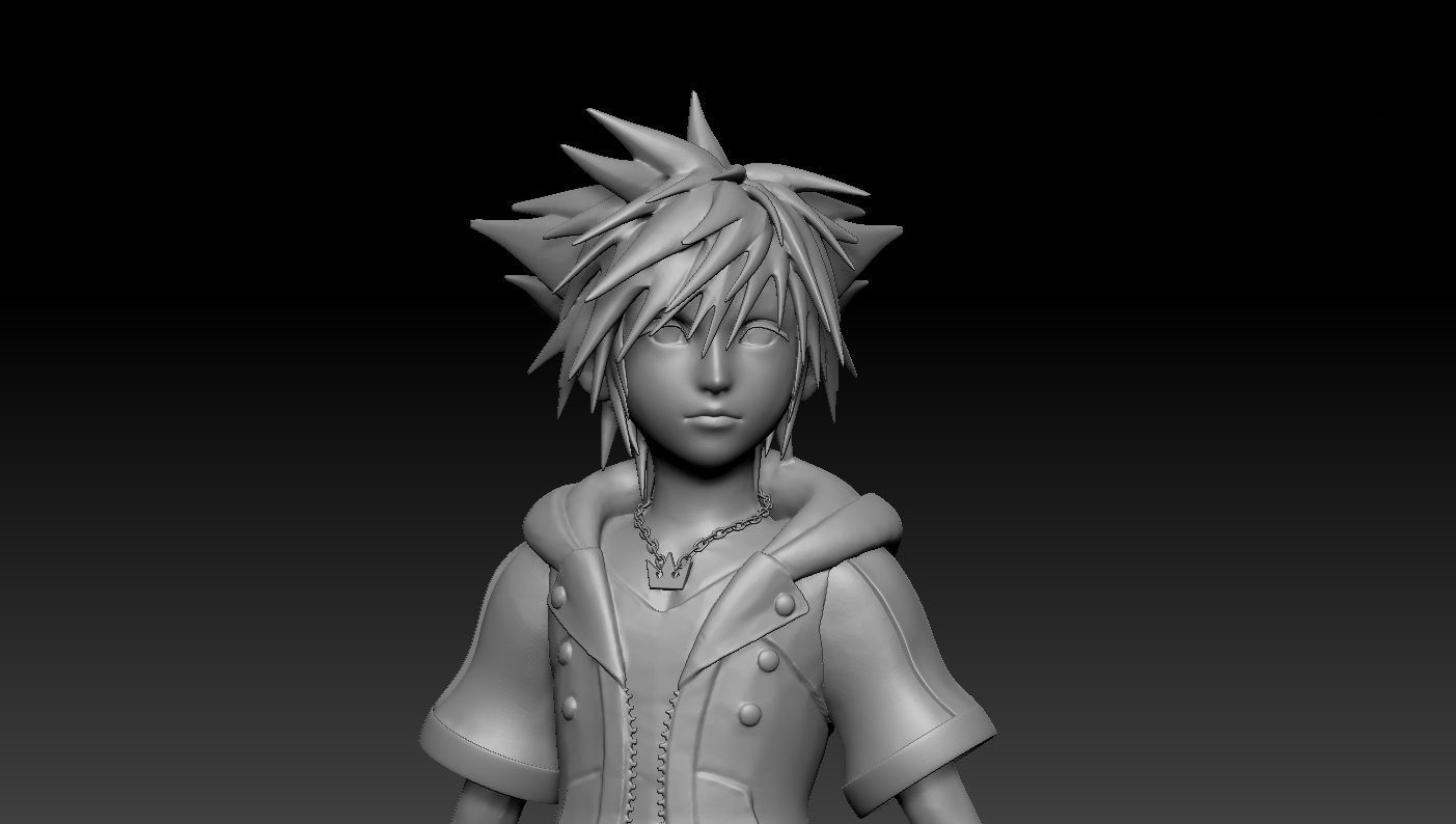 Kingdom Hearts III - Sora 3D print model_1