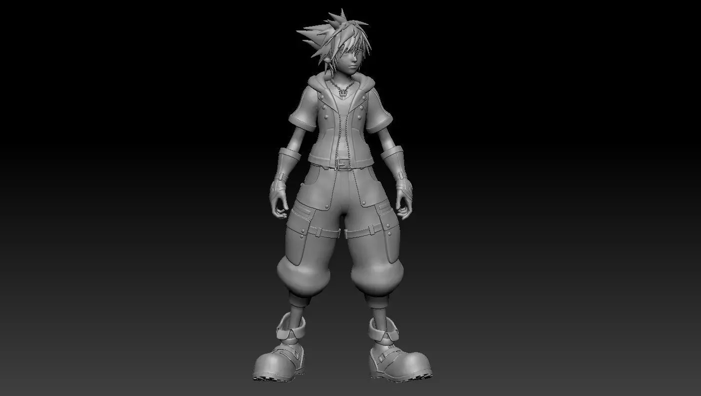 Kingdom Hearts III - Sora 3D print model_0