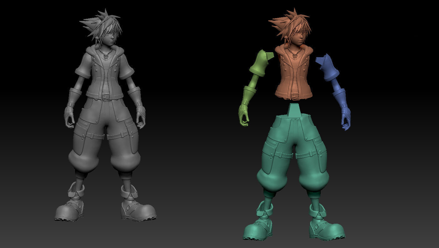 Kingdom Hearts III - Sora 3D print model_10
