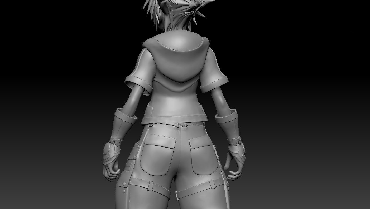 Kingdom Hearts III - Sora 3D print model_5