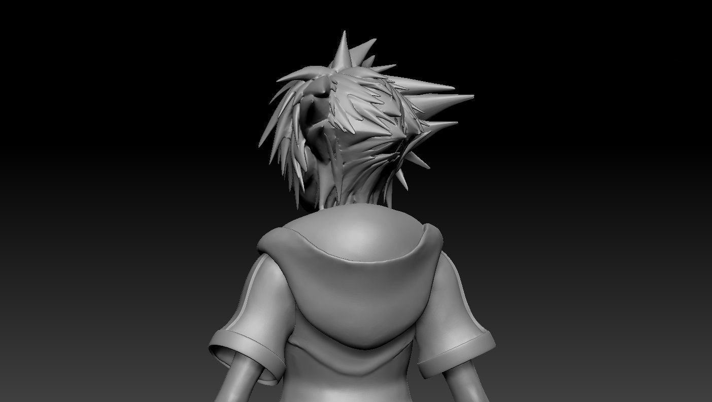 Kingdom Hearts III - Sora 3D print model_4