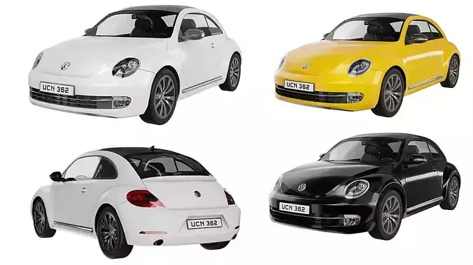 Volkswagen Beetle BLENDER 3D Model Cycles