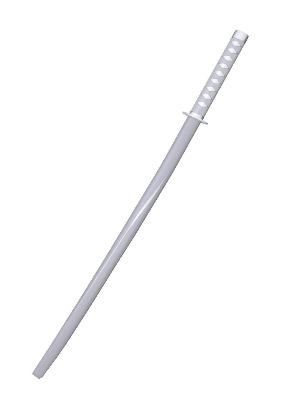 Katana Sword Low-poly 3D model_3