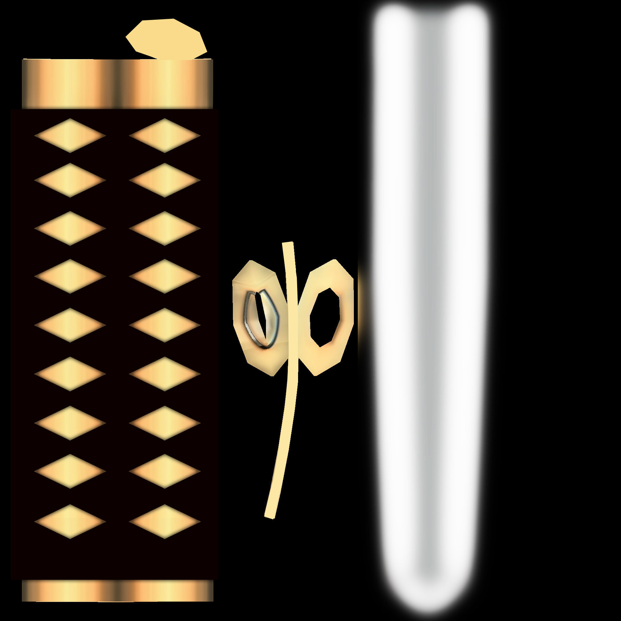 Katana Sword Low-poly 3D model_4