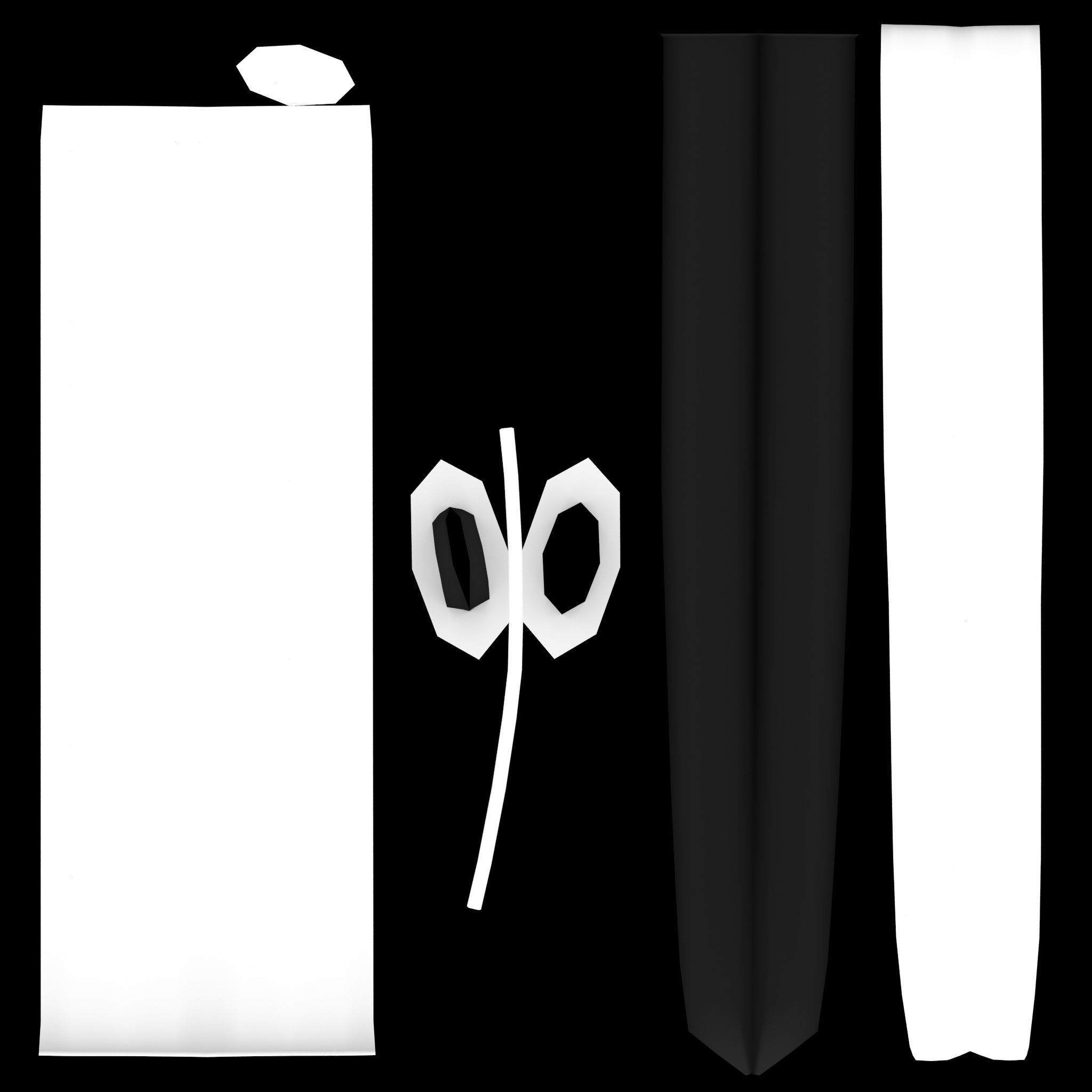 Katana Sword Low-poly 3D model_7