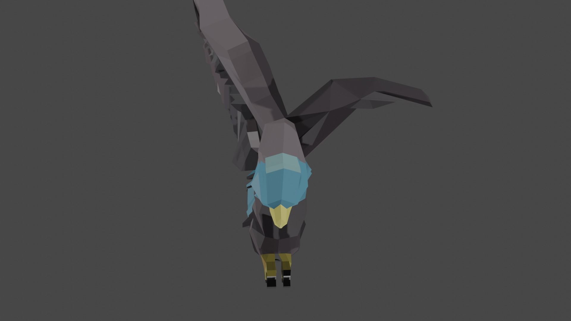 eagle Low-poly 3D model_3
