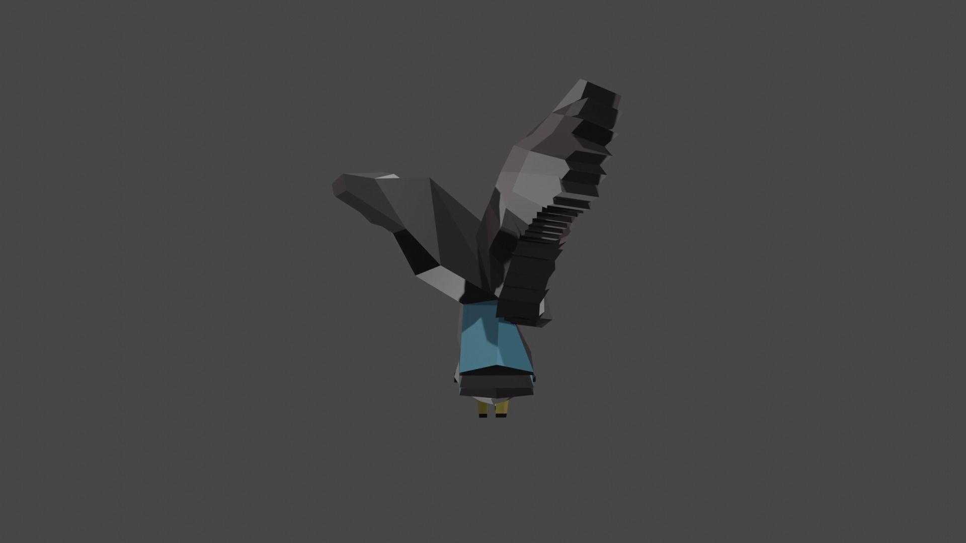 eagle Low-poly 3D model_1