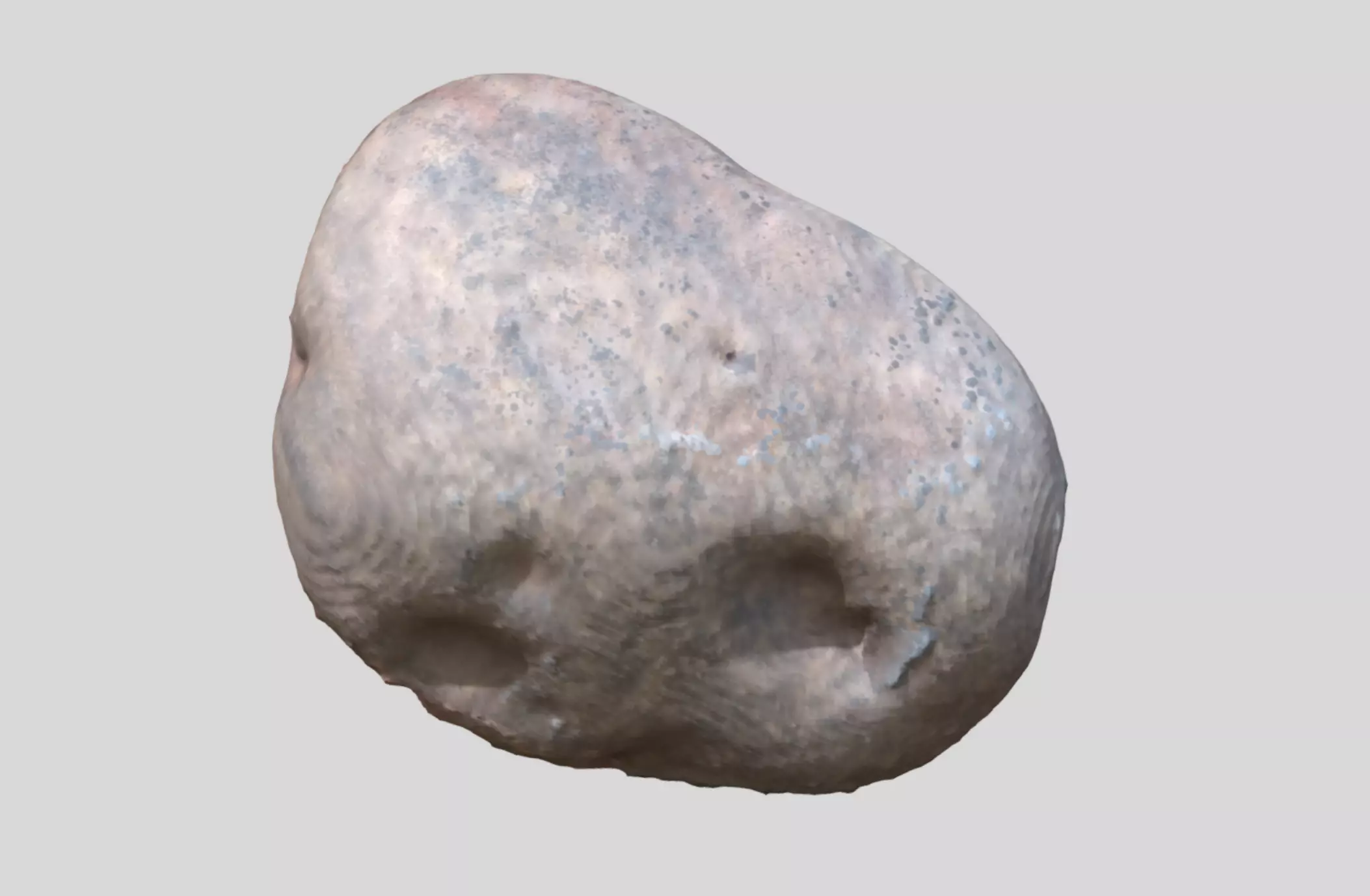 A simple round 3D scanned rock 3D model_0