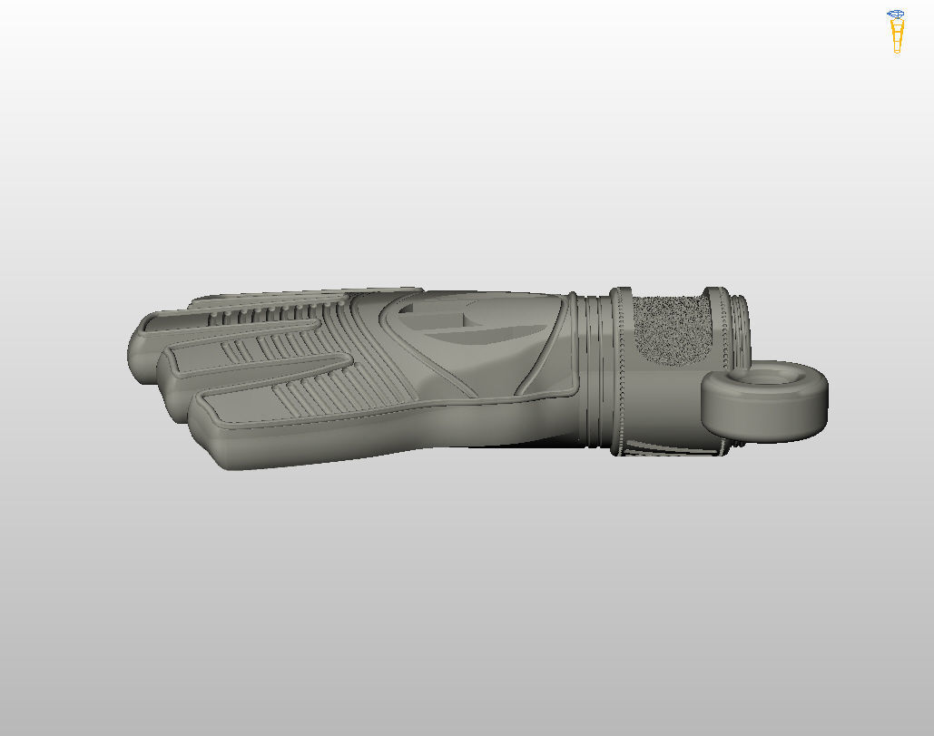 Goalkeeper Glove pendant 3D print model_32