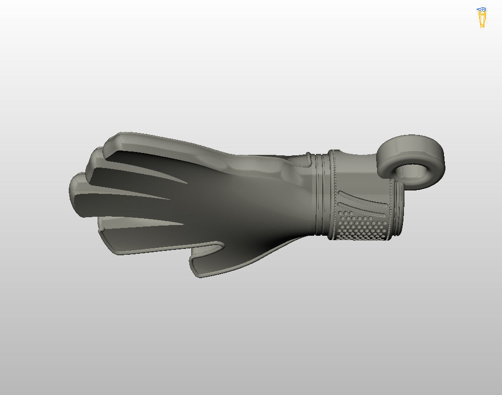 Goalkeeper Glove pendant 3D print model_33