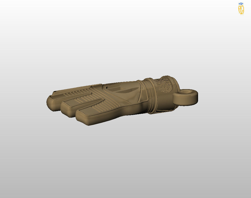 Goalkeeper Glove pendant 3D print model_6