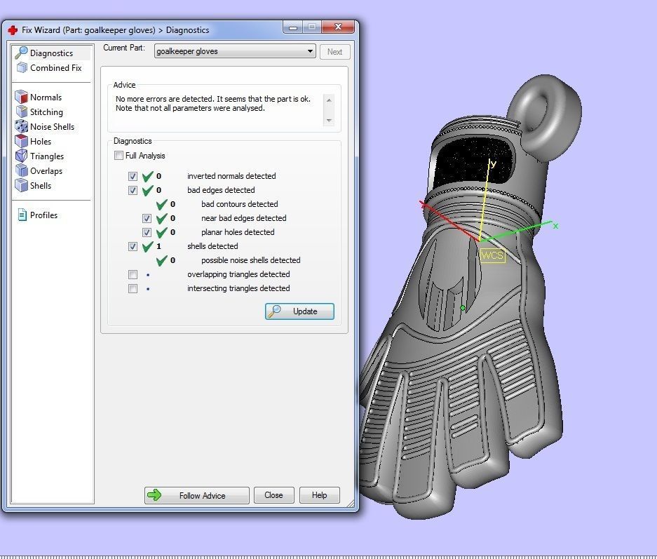 Goalkeeper Glove pendant 3D print model_37