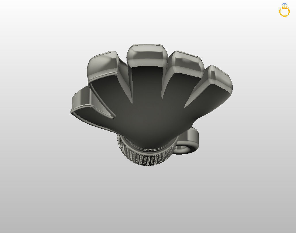 Goalkeeper Glove pendant 3D print model_25