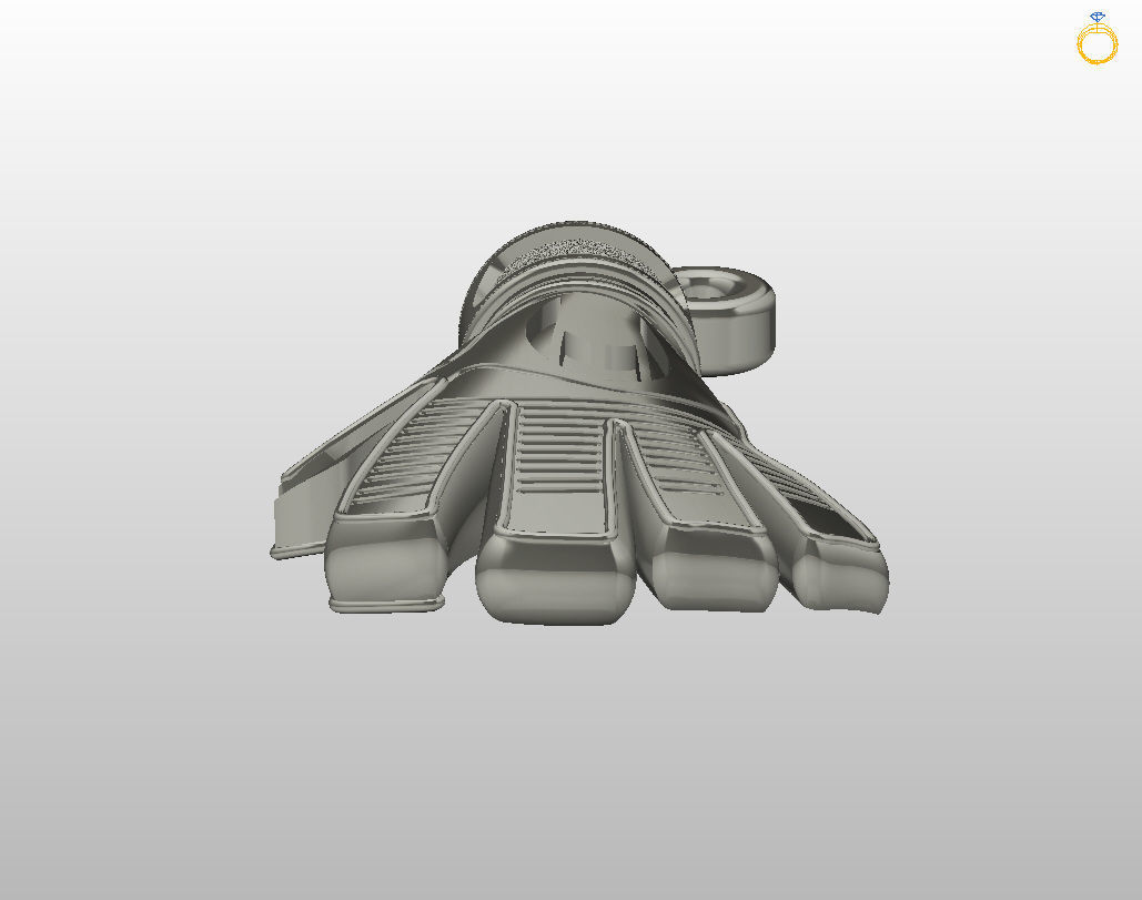 Goalkeeper Glove pendant 3D print model_24
